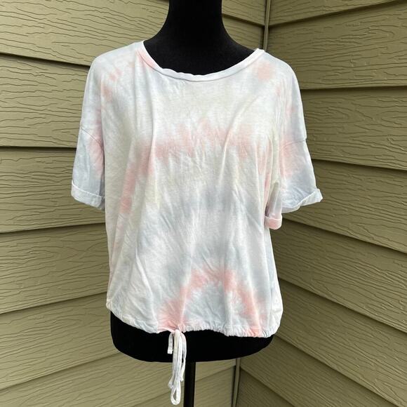 AMERICAN EAGLE tie dye women's size M tie at waist T-shirt . - Picture 2 of 5